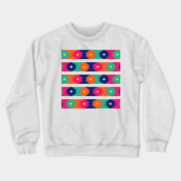 Tribal Pattern Crewneck Sweatshirt by Akbaly